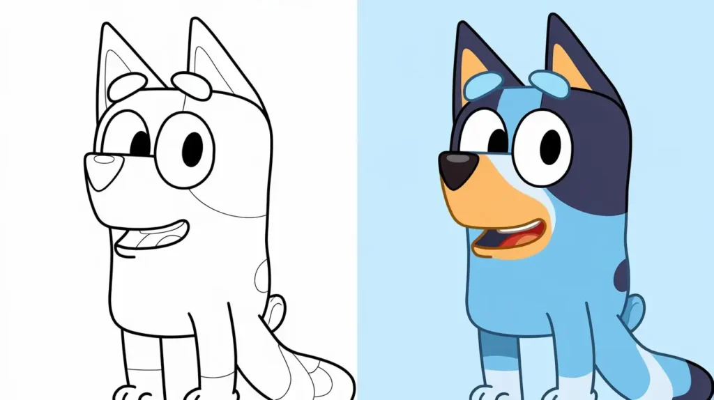 Free Printable Bluey Coloring Pages