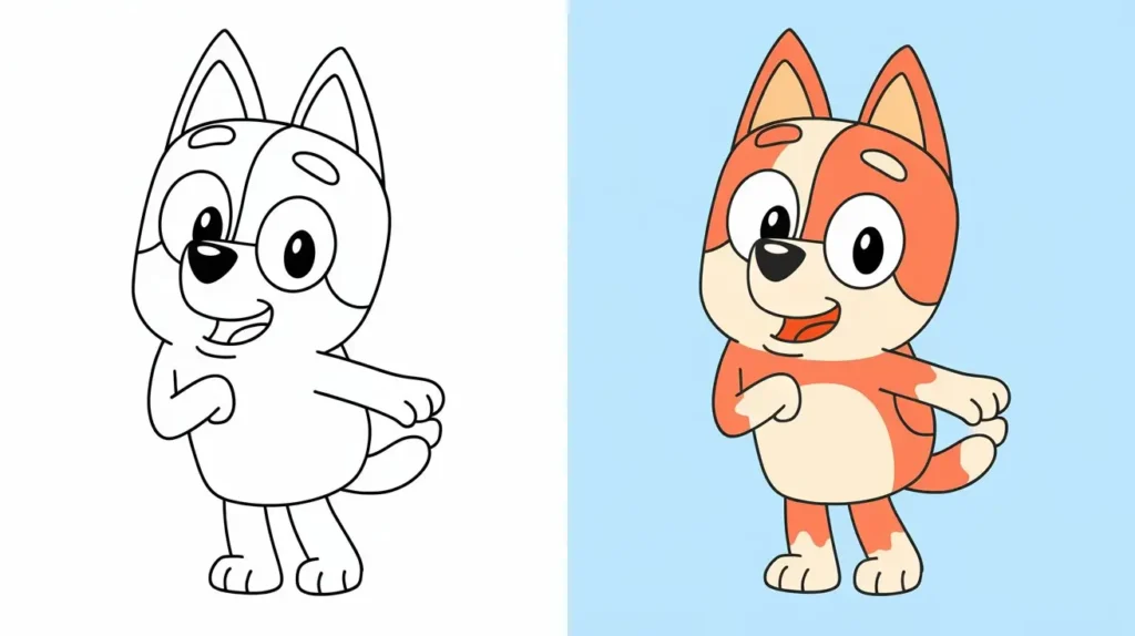 Free Printable Bluey Coloring Pages